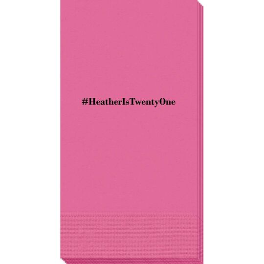 Create Your Hashtag Guest Towels